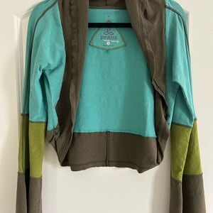 Prana Women's Teal and Olive top